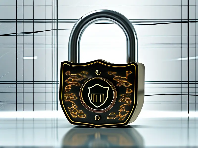 中式网络安全锁，代表IP防暴露概念_1