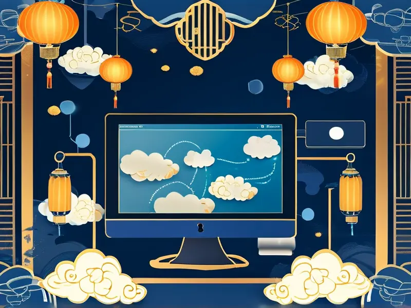HTTP代理协议工作流程图，采用中国风格设计，展示数据从客户端到服务器的智能路由过程_1