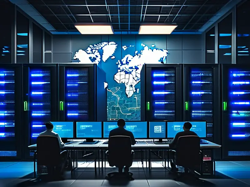 无忧IP公司技术支持中心服务器机房实景_1