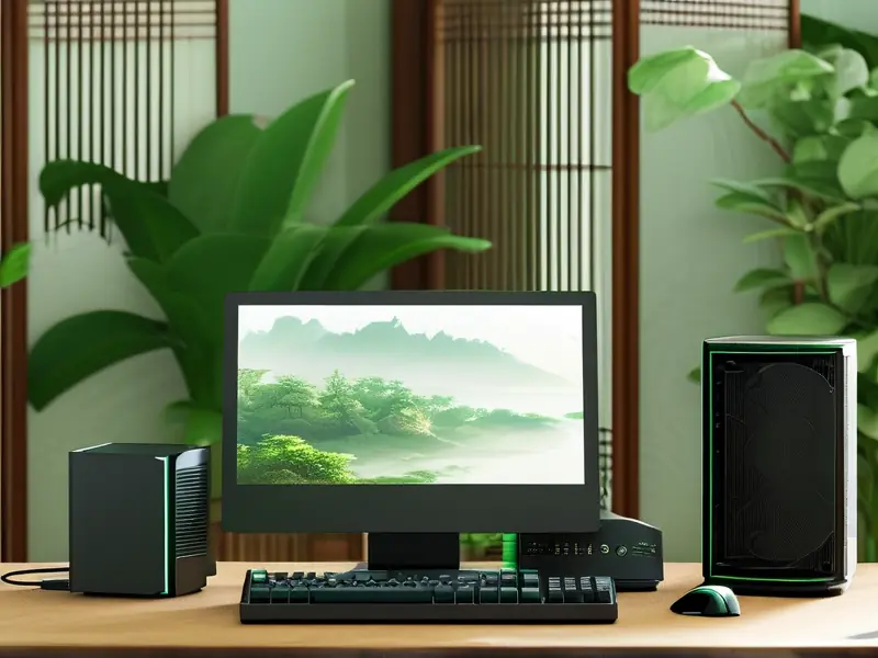 游戏搬砖工作室场景，展示无忧IP设备和电脑设置_1